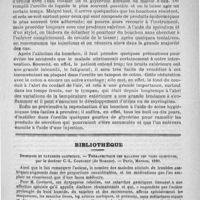 0081 - Page 77 - Hôpital de la Charité. - Professeur Duplay. La surdité par bouchon cérumineux / Bibliothèque. Dyspepsie et catarrhe gastrique. - Thérapeutique des maladies des voies digestives, par le docteur C.-L. Coutaret... - Paris, Masson, 1890