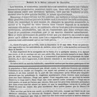 0091 - Page 87 - Bulletin. Ataxie locomotrice progressive datant de plusieurs années. Délire chronique. - Fracture complète de la jambe, guérison en un mois. Observation lue à la Société de médecine de Paris, dans la séance du 28 juin 1890, par le docteur Christian... / Feuilleton. Causerie. Encore (et bien involontairement) le Congrès de Berlin !