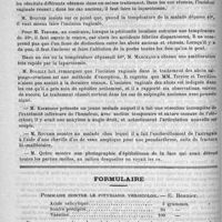 0098 - Page 94 - Académies et sociétés savantes. Société de chirurgie. Séance du 9 juillet / Formulaire. Pommade contre le pityriasis versicolor. - E. Besnier / Courrier