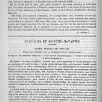 0132 - Page 128 - Hôpital de la Pitié. - M. Lancereaux. Les conditions pathogéniques et le traitement de l'urémie. Leçon recueillie par M. Ad. Laffitte... (A suivre) / Académies et sociétés savantes. Société médicale des hôpitaux. Séance du 18 juillet 1890