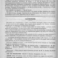 0136 - Page 132 - Faculté de médecine de Paris. Thèses de doctorat du 1er au 9 juillet 1890 / Courrier. Règlement de la prostitution à Paris / Faculté de médecine de Lyon / Nécrologie [Baudisson (de Quinson)]