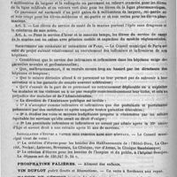 0160 - Page 156 - Courrier. Costume des élèves de l'Ecole de santé navale / Recrutement des infirmiers et infirmières de Paris / Installation d'étuves à vapeur sous pression dans huit hôpitaux