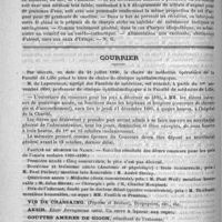 0208 - Page 204 - Formulaire. Traitement de l'herpès génital. - H. Feulard / Courrier / Faculté de médecine de Nancy