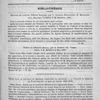 0267 - Page 263 - Congrès de 1890. Neurologie et psychiatrie (A suivre) / Bibliothèque. Histoire des parfums. Edition française par F. Chardin, Hadancourt, H. Massignon et G. Halphen. - Paris, J.-H. Baillière, 1890 / Précis de médecine légale, par le docteur Ch. Vibert. Paris, J.-B. Baillière et fils, 1890 / Thèses pour le doctorat en médecine présentées et soutenues à la Faculté de médecine de Lyon pendant le mois de juillet 1889-1890