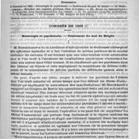 0281 - Page 277 - Comité de rédaction / Sommaire / Congrès de 1890. Neurologie et psychiatrie. - Traitement du mal de Bright