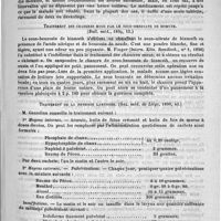 0291 - Page 287 - Revue de thérapeutique. De quelques nouvelles médications. Traitement des affections intestinales par l'arsénite de cuivre. (J. des Conn. méd., 1890, 6) / Traitement des chancres mous par le sous-benzoate de bismuth. (Bull. méd., 1890, 15) / Traitement de la phthisie laryngée. (Gaz. méd. de Liège, 1890, 40)
