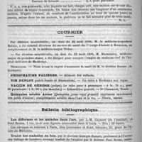 0304 - Page 300 - Formulaire. Pommade contre la teigne tonsurante. - Harrison / Courrier / Nécrologie [Baume (de Quimper)] / Bulletin bibliographique