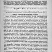 0317 - Page 313 - Comité de rédaction / Sommaire / Hôpital du Midi. - M. Du Castel. Affections ulcéreuses des organes génitaux chez l'homme. Chancre syphilitique : différentes variétés