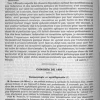 0322 - Page 318 - Hôpital du Midi. - M. Du Castel. Affections ulcéreuses des organes génitaux chez l'homme. Chancre syphilitique : différentes variétés (A suivre) / Congrès de 1890. Dermatologie et syphiligraphie