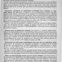 0363 - Page 359 - Revue des journaux. Ophthalmologie. Un cas de paralysie du moteur oculaire commun à rechute, par Vissering / Paralysies nucléaires et paralysies à rechutes des troisième et septième paires, par Bernhardt / Formes rares et graves du quinisme, par Atkinson / Traitement des affections syphilitiques des yeux par les injections intramusculaires de salicylate de mercure, par Hermon / Deux cas d'hémianopsie causée par les pertes utérines, par Chevallereau