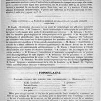 0399 - Page 395 - Revue des journaux. Caractères particuliers présentés par les maladies inflammatoires de l'oreille pendant l'épidémie d'influenza, par C. Hennebert / Thèses soutenues à la Faculté de médecine de Lille pendant l'année scolaire 1889-1890 / Formulaire. Poudre contre les sueurs des phthisiques. - Bamberger / Courrier