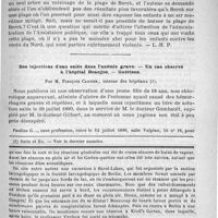 0403 - Page 399 - Bulletin / Des injections d'eau salée dans l'anémie grave. - Un cas observé à l'hôpital Beaujon. - Guérison. Par M. François Cartier... / Feuilleton. Causerie. Echos du Congrès de Berlin