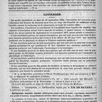 0436 - Page 432 - Formulaire. Traitement du Bubon. - Poutan / Courrier