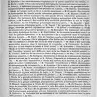 0447 - Page 443 - Sociétés et Congrès. Sociétés de médecine de Lyon (1er semestre 1890). Sommaire : lavage de la vessie. - Difficultés que présente le diagnostic de la paralysie générale. Amputation de la jambe / Formulaire. Traitement chirurgical du goître. - Terrillon