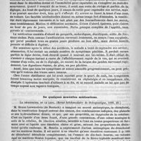 0470 - Page 466 - Sociétés et Congrès. Société de médecine de Rouen (Année 1889). Sommaire : traitement de la coqueluche par les bains froids. Suture osseuse dans la fracture du fémur. - Procédé d'administration du chloroforme. - Empoisonnement alcoolique / De quelques nouvelles médications. Le désinfectol et le lisol. (Revue hebdomadaire de thérapeutique, 1890, 29)