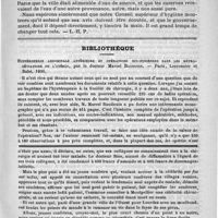 0475 - Page 471 - Bulletin. La fièvre typhoïde à Trouville / Bibliothèque. Hystéropexie abdominale antérieure et opérations sus-pubiennes dans les rétro-déviations de l'utérus, par le docteur Marcel Baudouin. - Paris, Lecrosnier et Babé, 1890 / Feuilleton. Causerie