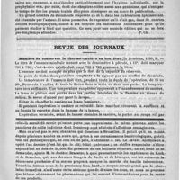 0477 - Page 473 - Bibliothèque. Hygiène élémentaire publique et privée, par le docteur A. Amblard. Paris, A. Maloine, 1890 / Revue des journaux. Manière de conserver le thermo-cautère en bon état (Le Praticien, 1890, 8) / Feuilleton. Causerie
