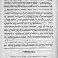 0494 - Page 490 - Académies et sociétés savantes. Académie de médecine. Séance du 30 septembre / Formulaire. Solution contre la laryngite striduleuse. – White