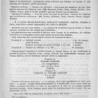 0495 - Page 491 - Courrier / Hôpitaux de Paris / Antisepsie par les sages-femmes / Curieuse réclame de Charlatan