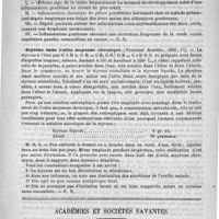 0505 - Page 501 - Revue des journaux. De la goutte dans la gorge, par M. Morell-Mackensie (Annales des maladies de l'oreille, etc., 1890) / Styrone dans l'otite moyenne chronique (Nouveaux remèdes, 1890, 17) / Académies et sociétés savantes. Société de chirurgie. Séance du 1er octobre
