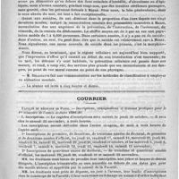 0519 - Page 515 - Académies et sociétés savantes. Société de médecine de Paris. Séance du 26 juillet 1890 / Courrier. Faculté de médecine de Paris