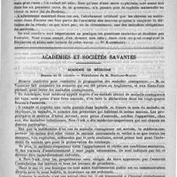 0575 - Page 571 - Bulletin. Syphilis et mariage, par A. Fournier [Dr Barthélemy] / Académies et sociétés savantes. Académie de médecine. Séance du 21 octobre