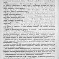 0592 - Page 588 - Courrier. Cours / Cliniques / Concours pour la place de directeur du bureau d'hygiène de Lyon / Ecole de médecine de Toulouse