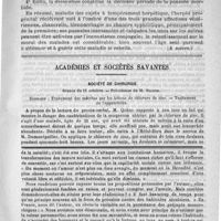 0601 - Page 597 - Hôpital du Midi. - M. Du Castel. Affections ulcéreuses des organes génitaux chez l'homme. Herpès génitaux. Herpès progénital récidivant de Diday et Doyon. - Herpès névralgique de M. Mauriac. Zona génital. - Balanite pustulo-ulcéreuse (A suivre) / Académies et sociétés savantes. Société de chirurgie. Séance du 15 octobre / Feuilleton. Bibliothèque anthropologique. - XIII. Dépopulation et civilisation, étude démographique, par Arsène Dumont...