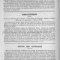 0682 - Page 690 - Hôpital des Enfants-Malades. - M. le professeur Grancher. Sur un cas de scoliose / Bibliothèque. Plages de la manche, par G. Bardet. - Villes d'eaux de l'étranger : Espagne, Portugal, par J.-L. Maquaire. - Paris, E. Dentu / Revue des journaux. Note sur les réactions chimiques du produit de sécrétion de la matrice, par A. Stocquart (Archives de méd. et de chir. pratique, 1890, 109) / Placenta praevia, par F. Braxson Hicks (Gazette médicale de Liège, 1890)