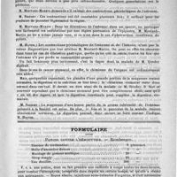 0687 - Page 695 - Académies et sociétés savantes. Société médicale des hôpitaux. Séance du 7 novembre / Formulaire. Potion contre l'hémoptysie. - Bamberger / Courrier