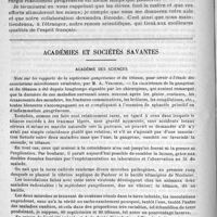 0698 - Page 706 - Hôpital Necker. - M. le professeur Le Dentu. Leçon d'ouverture / Académies et sociétés savantes. Académie des sciences