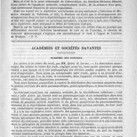 0707 - Page 715 - Revue des journaux. Contribution à l'étude de la question de la participation des micro-organismes dans l'otite moyenne diphthéritique, par F. Siebeumann (Revue de laryngologie, 1889, 24) / Académies et sociétés savantes. Académie des sciences