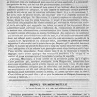 0717 - Page 725 - Hôpital Necker. - M. le professeur Peter. La révulsion / Revue trimestrielle. D'obstétrique et de gynécologie. Grossesse gémellaire. - Hydramnios. - Ponctions. - Guérison, par le docteur Phocas... (Annales de gynécologie, mai 1890)