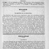 0761 - Page 769 - Comité de rédaction / Sommaire / Bulletin. La guérison de la tuberculose / Feuilleton. Causerie