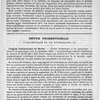 0767 - Page 775 - Bulletin. Le traitement de Koch / Revue trimestrielle. D'obstétrique et de gynécologie. Congrès international de Berlin (Annales de gynécologie, août et septembre 1890)