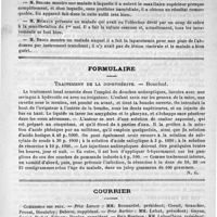 0783 - Page 791 - Académies et sociétés savantes. Société de chirurgie. Séance du 17 novembre / Formulaire. Traitement de la diphthérite. - Bouchut / Courrier. Commission des prix / Un Institut de médecine légale à Paris