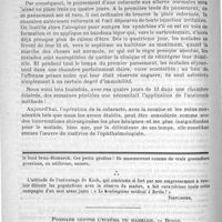 0804 - Page 812 - Bulletin. L'opération de la cataracte et son pansement, par le docteur Valude (Extrait de leçons pratiquées à la clinique nationale des Quinze Vingts) / Feuilleton. Causerie. L'obstructionisme à Berlin [Simplissime] / Pommade contre l'eczéma du mamelon. - Braun