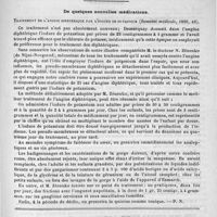 0831 - Page 839 - Académies et sociétés savantes. Société de chirurgie. Séance du 26 novembre / De quelques nouvelles médications. Traitement de l'angine diphtérique par l'iodure de potassium (Semaine médicale, 1890, 49) / Formulaire. Potion contre la phthisie pulmonaire. - Bamberger