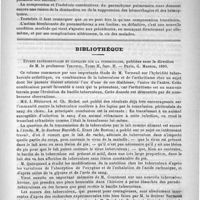 0863 - Page 871 - Revue des cliniques. Quelques points cliniques sur le pneumothorax, par M. le professeur Fazio / Bibliothèque. Etudes expérimentales et cliniques sur la tuberculose, publiées sous la direction de M. le professeur Verneuil... - Paris, G. Masson, 1890