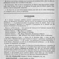 0916 - Page 924 - Académies et sociétés savantes. Société médicale des hôpitaux. Séance du 19 décembre / Courrier / Hôpitaux de Montpellier / Société de médecine de Paris