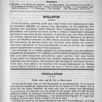 0917 - Page 925 - Comité de rédaction / Sommaire / Bulletin / Feuilleton. Notre coeur, par M. Guy De Maupassant