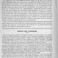 0932 - Page 940 - Hôpital de la Charité. - M. le professeur Potain. De la chlorose / Revue des cliniques. Sur le cancer du sein, par M. le professeur Duret