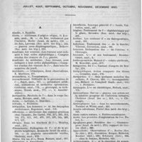 0937 - Page 945 - Tables de matières du tome L (Troisième série) Juillet, août, septembre, octobre, novembre, décembre 1890