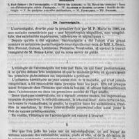 0029 - Page 25 - Comité de rédaction / Sommaire / De l'acromégalie
