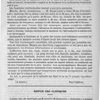 0033 - Page 29 - De l'acromégalie [Paul Chéron] (A suivre) / Revue des cliniques. L'oedème bleu des hystériques, par M. le profr J.-M. Charcot