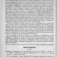 0048 - Page 40 - Revue des cliniques. Le rhumatisme blennorrhagique, par M. le professeur Peter / Bibliothèque. Recherches expérimentales sur les leucocytes du sang, par le docteur E. Maurel... - Paris, O. Doin, 1890