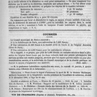 0052 - Page 44 - Formulaire. Crayons contre l'endométrite. - Terrier / Courrier. Nécrologie [Baillarger] / Société de médecine de Paris
