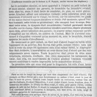 0056 - Page 48 - Bulletin. Mort de M. Baillarger / Observation et autopsie d'un cas de cyanose chez l'enfant ; traitement de la cyanose, par M. Jules Simon... (Conférence recueillie par le docteur A.-F. Plicque...) / Feuilleton. Causerie.