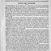 0081 - Page 73 - Hôpital Saint-Louis. - M. le professeur Fournier. La stomatite mercurielle / Revue des cliniques. De l'hydronéphrose, par M. Terrillon