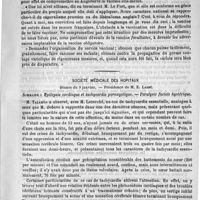 0085 - Page 77 - Académies et sociétés savantes. Académie de médecine. Séance du 13 janvier 1891 / Société médicale des hôpitaux. Séance du 9 janvier